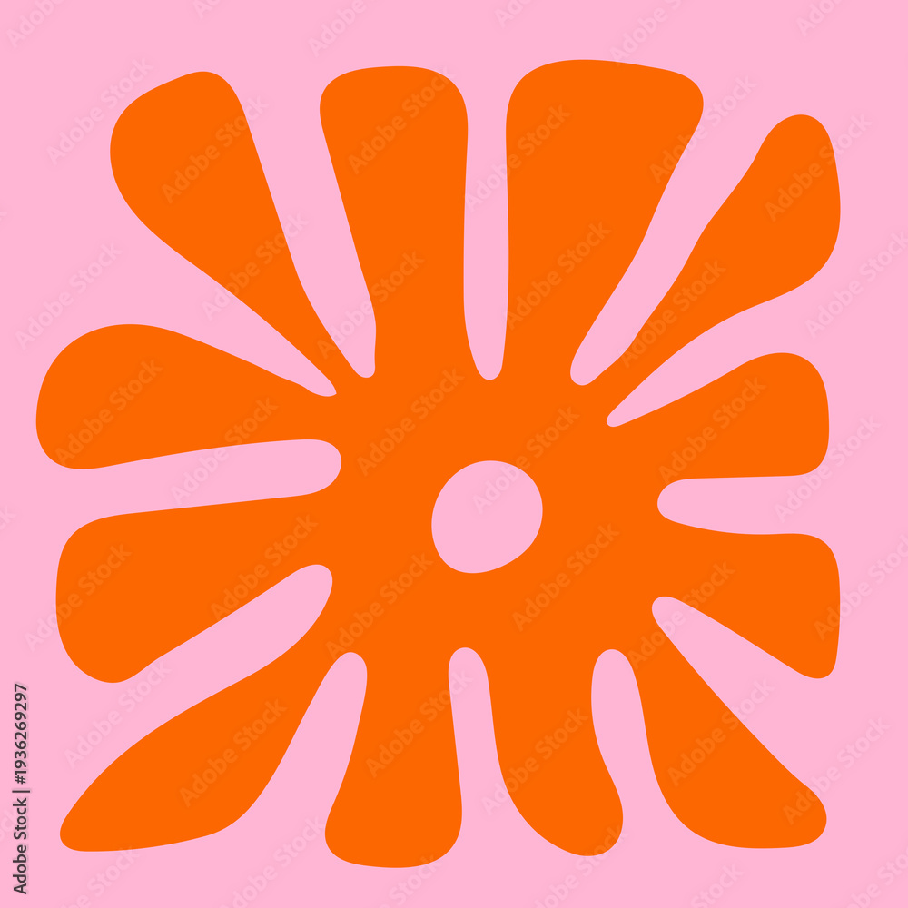 Obraz premium Groovy Abstract Petal Explosion Design