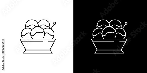 Delicious Ice Cream Sundae Icon Representing Sweet Treats and Desserts