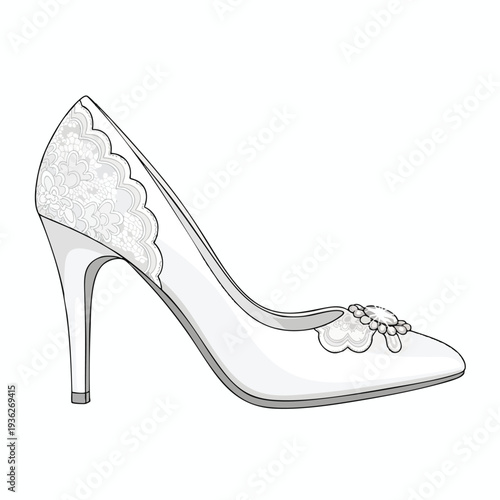 Elegant Women s High Heel Shoe with Decorative Detailing for Fashion and Occasion Events