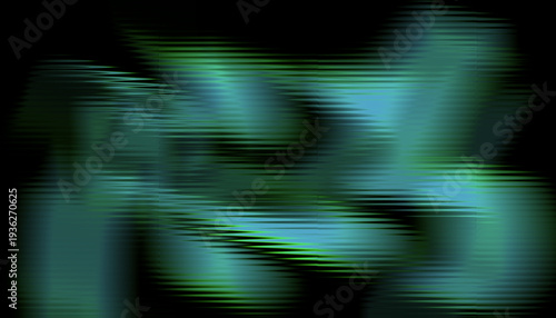 Vászonkép Glassy Glossy Background with Green Blue Light