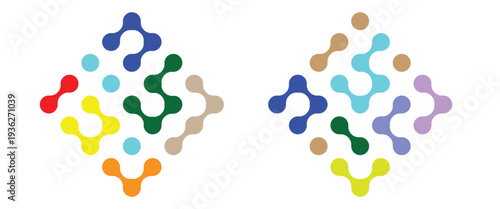 Abstract color full organic liquid meta balls pattern seamless horizontal border design. Meta ball pattern. Liquid drops or morph shapes background.