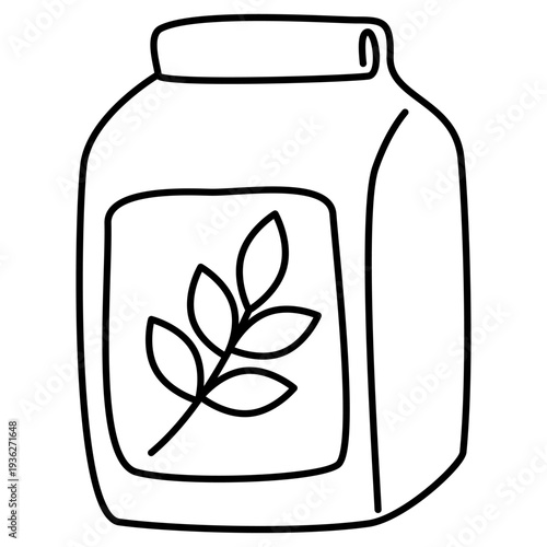 flour packaging illustration