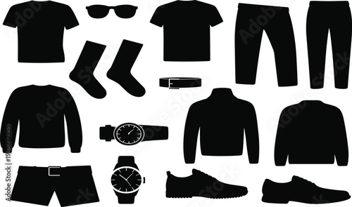 PrintSet of black bridge silhouettes, various architectural suspension and arch icons isolated on white background for urban design,