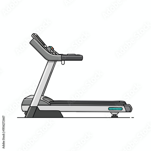 Modern Treadmill for Fitness and Cardio Exercise at Home or Gym