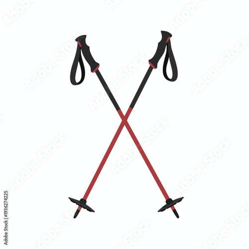 Pair of Adjustable Trekking Poles for Hiking and Outdoor Adventures