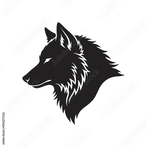 wolf headsilhouette