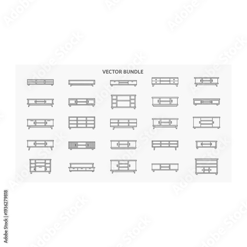 A collection of various window styles in vector format