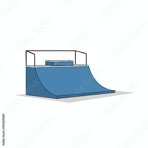 Modern skateboarding ramp for indoor or outdoor recreational use
