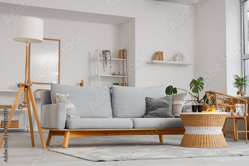 Interior of light living ro...