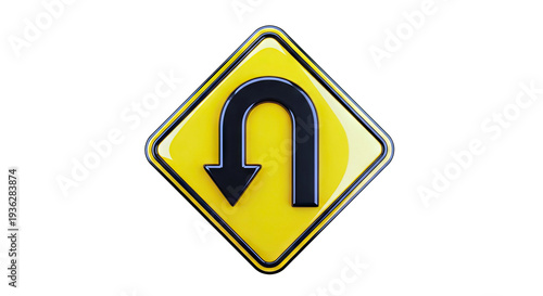 Free Download U-Turn Traffic Sign - GFXLoad
