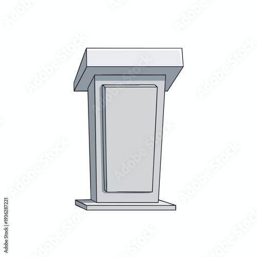 Empty Podium Illustration