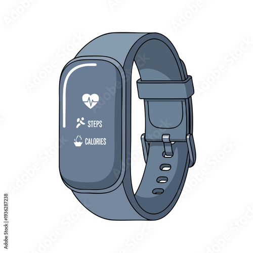 Fitness Tracker Illustration