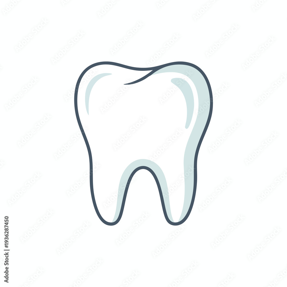 Obraz premium Simple Tooth Illustration