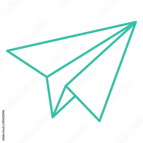 Outline Paper Plane Icon