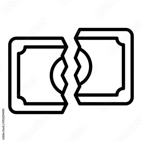 Rate Cut Rate Cut Line Icon