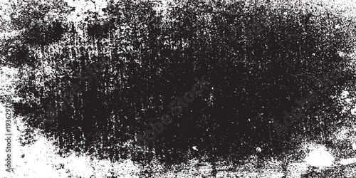 black and white vector image of grunge destressed rough weathered background texture