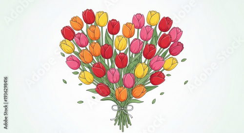 Heartfelt mobile notification with floral design and sweet message on gradient background