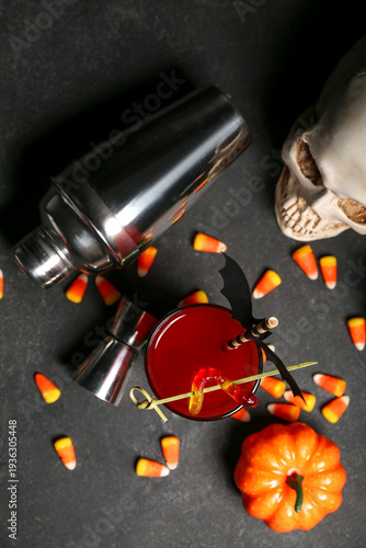Composition with glass of d...