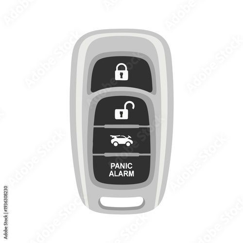 Smart Car Key Fob with Security and Panic Button for Vehicle Access