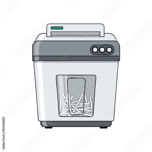 Modern Paper Shredder for Secure Document Disposal