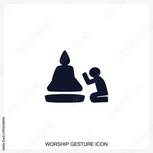 Worship Gesture Icon