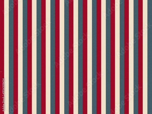 Classic vertical striped background with elegant red blue and cream