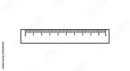 Ruler Vector Illustration, Flat Design, Measuring Tool, School Supply, Education, Vector Graphic
