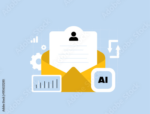 AI resume screening automation, artificial intelligence recruitment system analyzing candidate profile data. HR analytics dashboard, workflow optimization digital ai hiring process illustration