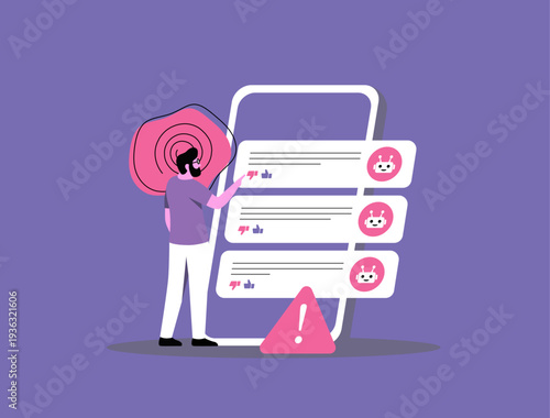 AI chatbot psychosis, AI-induced confusion depression, online mental health risk, delusional amplification, generative AI interaction warning, modern flat infographic design vector illustration