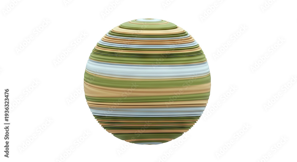 Obraz premium Striped Egg Shape