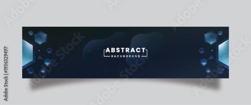 Abstract Background LinkedIn banner design 