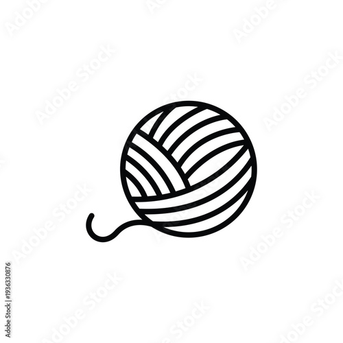 wool icon vector
