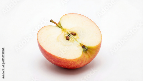 red apple on a white background