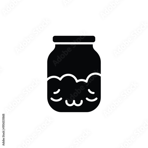 A jar filled with a variety of different types of honeycomb. isolated on white background, Vector, illustration