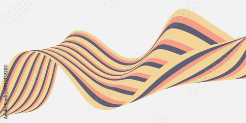 Abstract gradient flowing lines background.