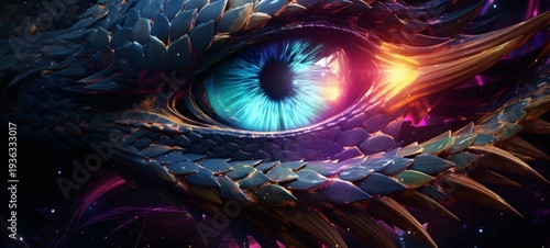 Astral vision Hydra dragon meets cosmos,generative AI