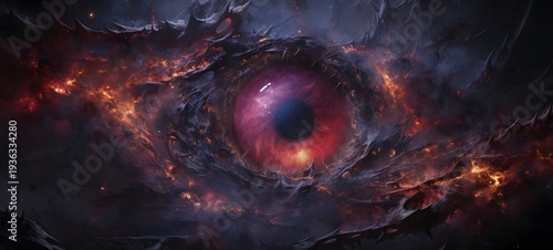 Astral vision Leviathan demon meets cosmos,generative AI