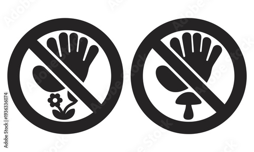 Two signs indicating the prohibition of skateboarding and cycling in a specific area. isolated on white background, Vector, illustration