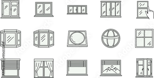 Set of web design icons for business and communication