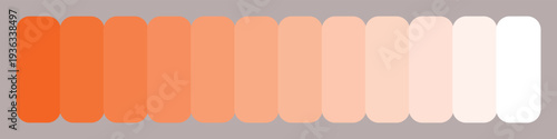 Color palette with various shades of red, pink, and white hues on gray background