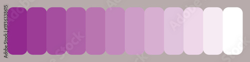 Vibrant purple color palette with gradient shades on gray background
