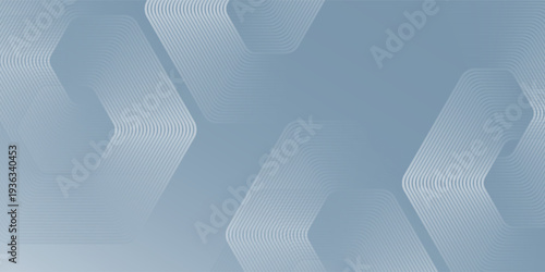 Abstract hexagon white lines gradations. Wallpaper mode