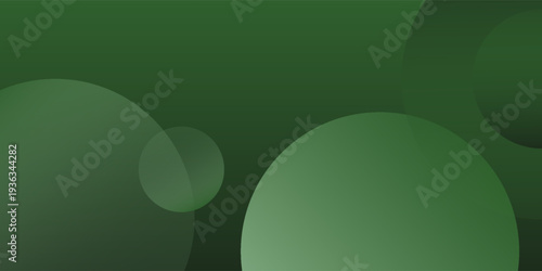 Abstract background of two green oval shapes with soft gradations of light. The soft light in the center of each oval gives the impression of depth and dimension modern simple
