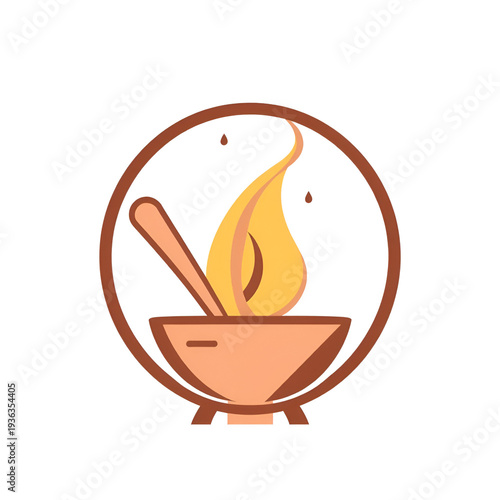 Icon Cooking. related to Prehistoric symbol. glyph style. simple design editable. simple illustration