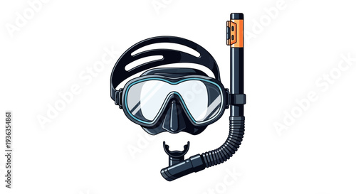 Snorkel Mask and Tube Set - Underwater Exploration Gear