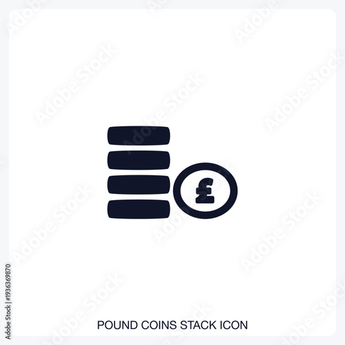 Pound Coins Stack Icon