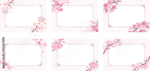 春の桜フレーム枠