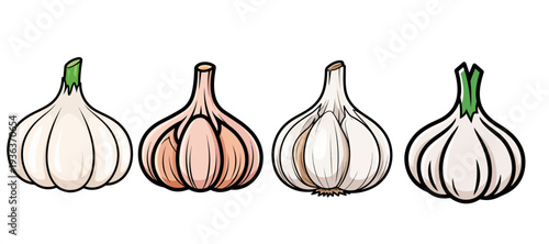 Set of Three Human Brain Illustrations Representing Mind Power and Intelligence