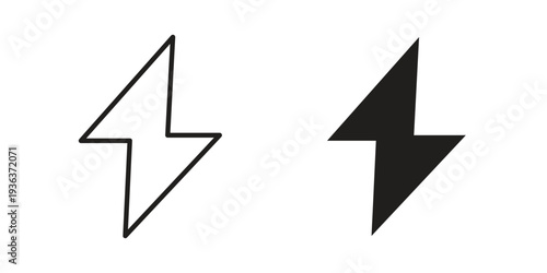 Energy Icon linear symbol. Vector Designs.