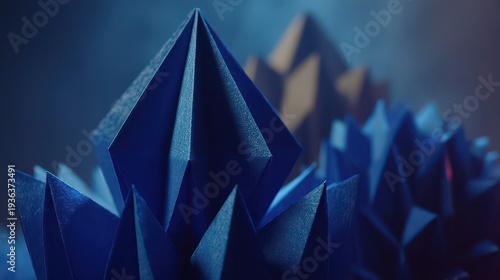 Abstract Blue Geometric